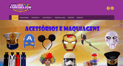 Desktop Screenshot of lojasfantasia.com.br